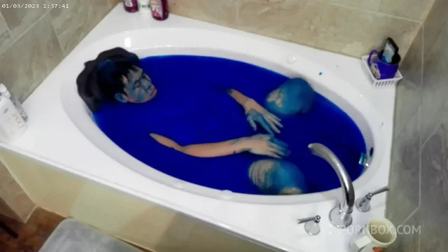ultimate blue slime bath