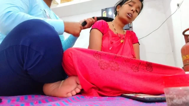 My wife was watching a hot video and she got in the mood I fucked my wife's ass