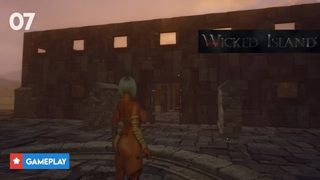 EP7 Building the Stone House Kitchen Bed & Bath in Wicked Island Gameplay