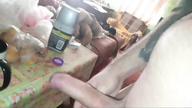 Masturbation of Beautiful Bisexual Penis Day 7