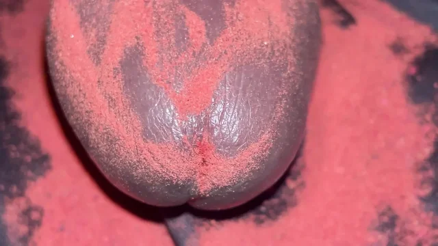 Indian Desi Boy cock with orange colour