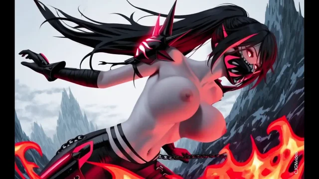 Scorpion female version dancing on music Ai animation