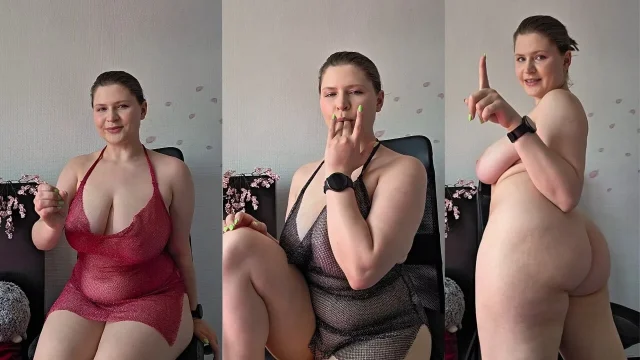 Dominant Slutty JOI - Sheer Outfits Big Boobs & Ass Tease