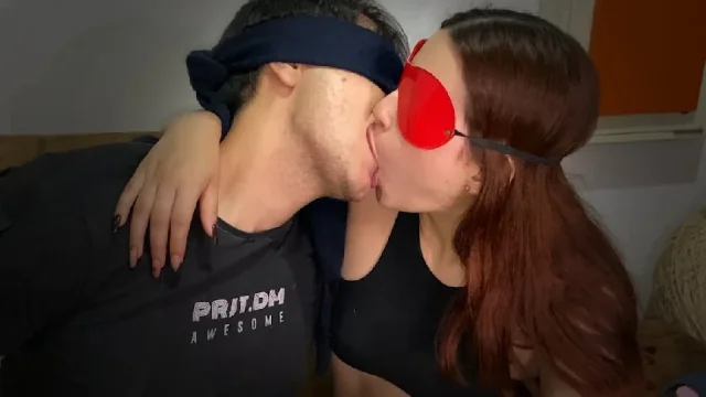 Tasty and deep kiss with my stepsister on the couch When there's NO ONE at home