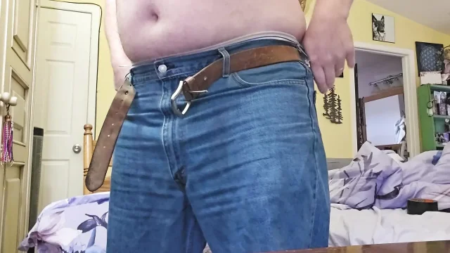 Fucking my flashlight filmed from beheind thrusting my heavy balls into it until I cum