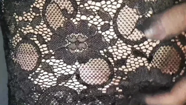 Dani leg in Black Stockings Enjoys the Big Load