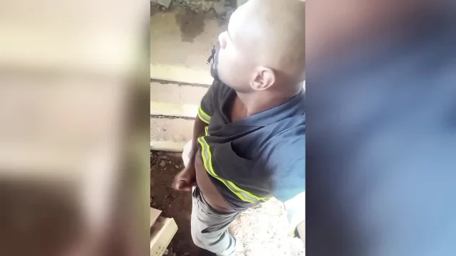 On the Building's Stairs Hitting One