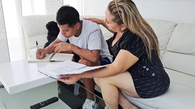 I Help My Stepson with His Homework but His Dick Distracts Me - Part 2 - He Fills My Pussy