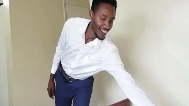 Hot Gay Boss Teen Wanking His Dick Before Leaving the House