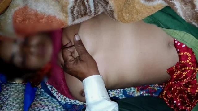 On New Year's night I had a full romance with my stepsister's big boobs pressed
