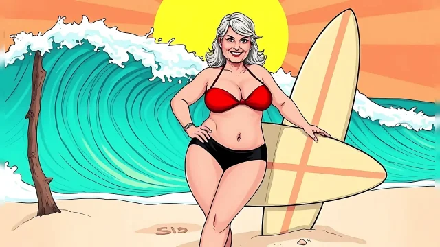 Cartoon Bikini Matures non-nude