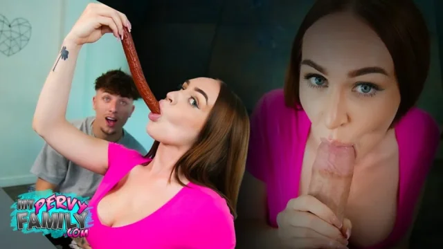 MyPervyFamily - My Big Titty Stepsister Can Deepthroat - Emily Norman