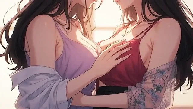 AI Generated Kissing Cartoon content Uncensored video of 18 Year old Anime Girl