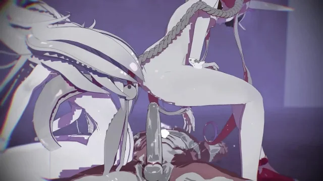 MMD R18 The admiral and Yamakaze and Ekaze have trained him to be succubus hentai