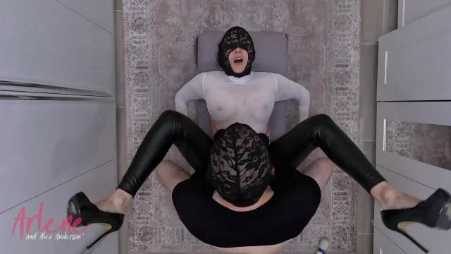 CFNM Pounding Sheer Top and Leather Pants Fuck cxfilm29