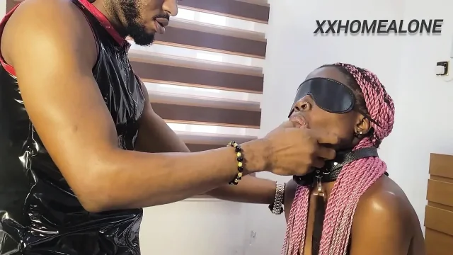 Small Petite Black Girl Get Dominated in Bondage BDSM Sex