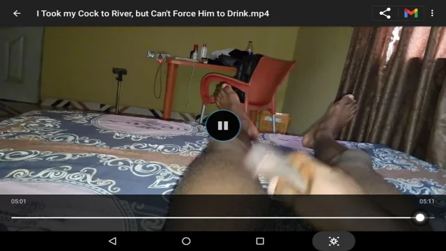 I took my cock to river but can not force him to drink water