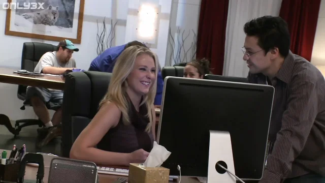 Natalie Norton seduces her colleague after office hours by only3x