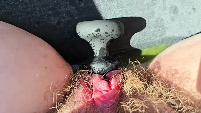Clit Pumping Squirting and Pissing Myself in the Car