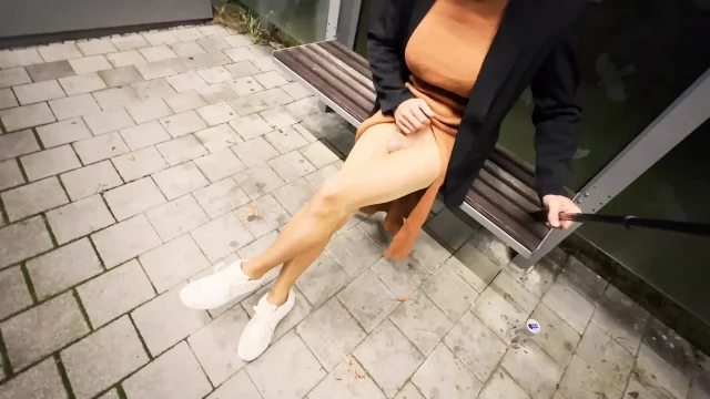 My big hard sissy cock in a dress