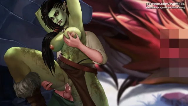 Big Boobs Giant Orc Woman Dirty Outdoor Sex And Pussy Creampie Cartoon Animated Porn Game What Legend 25