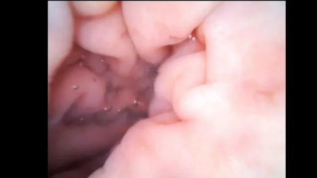 close-up Enter and observe my semen-filled asshole