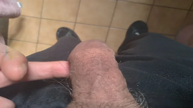 Dick pissing very hard