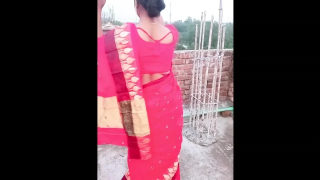 I fucked my indian Deshi village wearing a red sareePart - 02