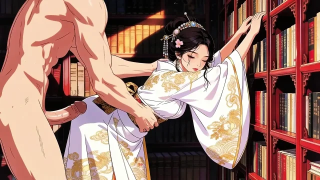 Japanese Showa style beautiful young woman exquisite painting style Hope you