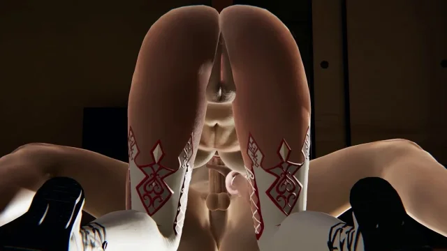 Anime Girl Iris in Hot 3D Hentai Sloppy Blowjob on the Floor Mouth Fuck at Glory Hole Titjob Teasing and Close Up Cumshot