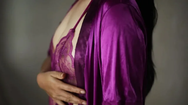 My purple Satin silk Dress