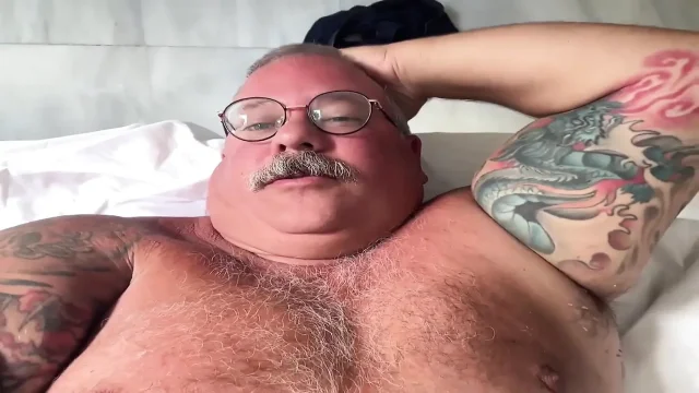 Mature Fat Man Grandpa Has an Orgasm 15 Times