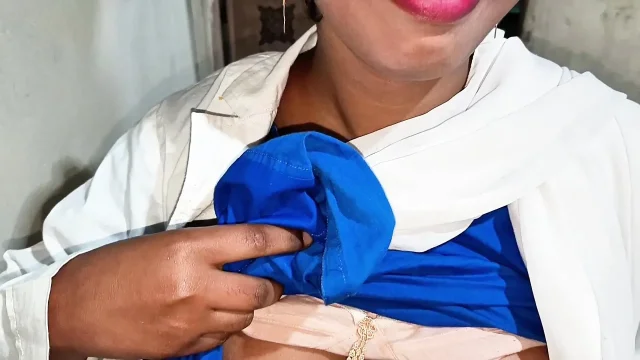 I surprise the new cleaning High School girl who comes home and catches me off