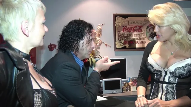 Sara Between Two Bastards Licks Pussy and Balls