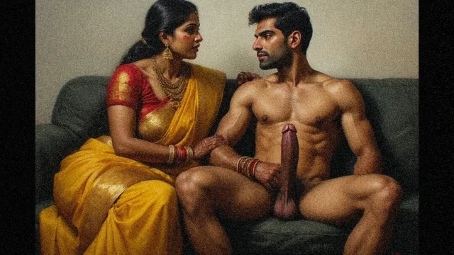 Indian aunty loves to suck my big cock and take my dick Deeper and swallow my