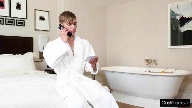 Dillon Massages Darron's Cock With His Mouth