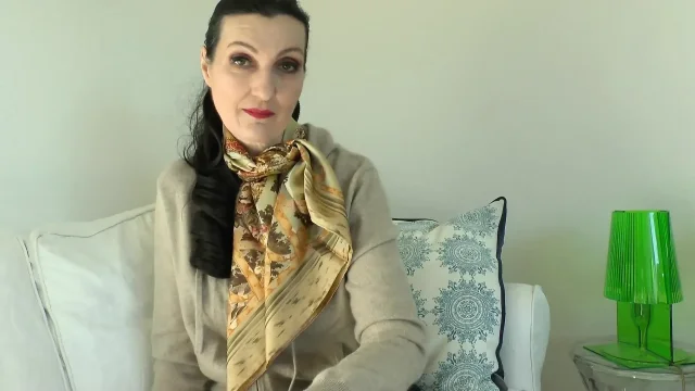 Wear a Silk Scarf and Masturbate in Front of Me Lady Victoria Valente