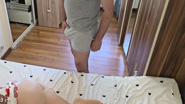 Stepdad Mistaken Stepdaughter with His Wife and Creampie Her Wet Pussy