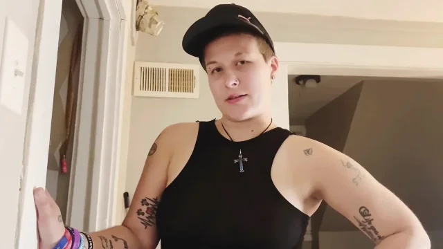 He fucks his step sister after being caught stroking his cock