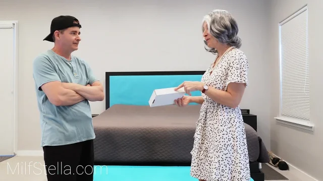 StepGran Pranks StepGrandSon - THE INAPPROPRIATE GIFT E20 - MILF STELLA FULL VIDEO 4K