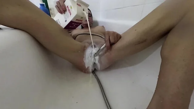 Lizzy Yum May 2023 4 Milk metal post-op pussy masturbation