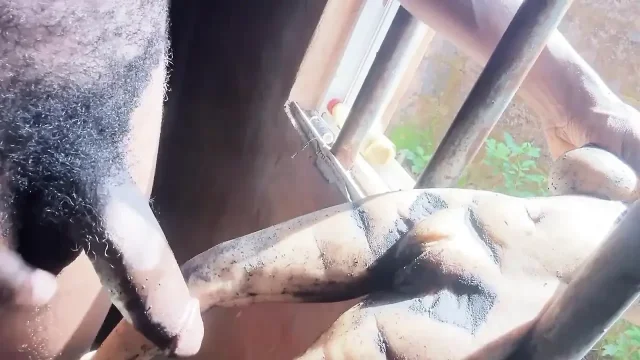 Jackson in door Cum threesome