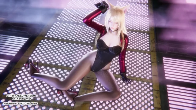 MMD Meovv - Meow Ahri Sexy Kpop Dance League of Legends Hentai