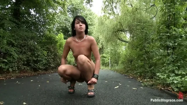Euro Babe Disgraced in the Streets