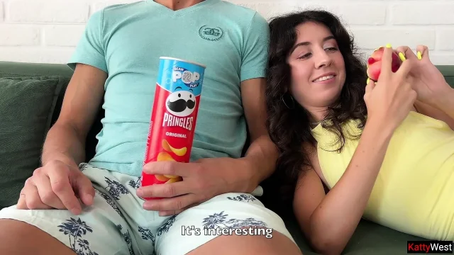 Step Brother Showed his Hard Cock while Watching Movie and I Offered him My Ass
