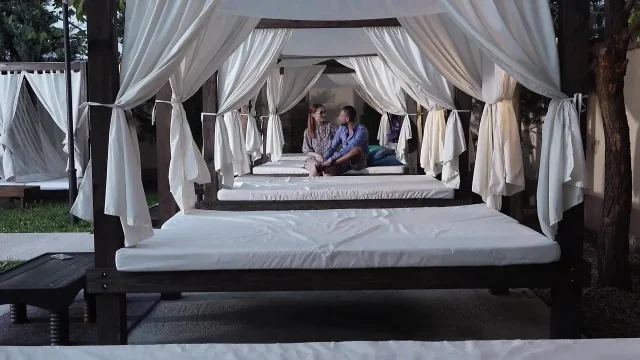 Sex Trainer Blonde Gets Wild Threesome Pound