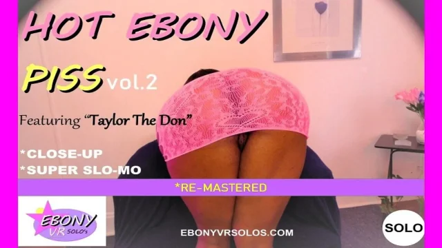 Hot Ebony Piss Vol 2 - Huge Tits Ebony Play & Shower