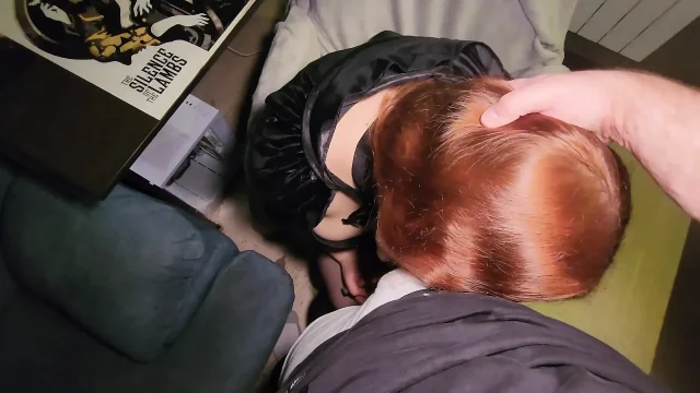 Hot Redhead Witch Gets Cum on Her Face and Mouth and Gets Fucked Sweetly in a Cowgirl Pose