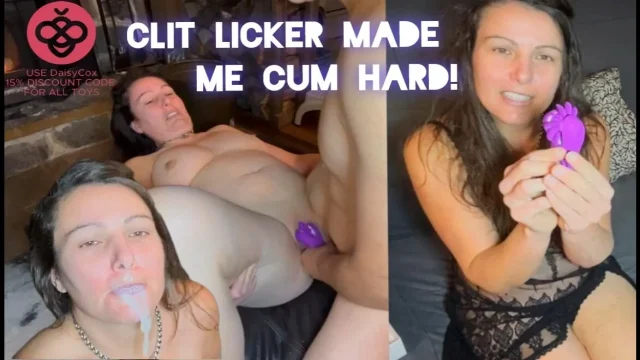 Girl Orgasms TWICE & CUM IN MOUTH Facial HoneyPlayBox Clit Licker