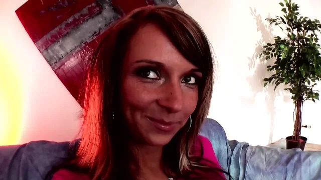 Sexy brunette gets naughty and starts to play with her pussy